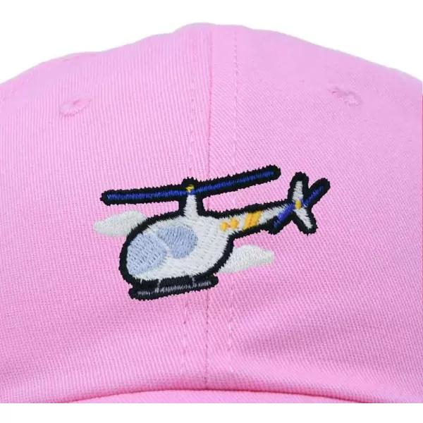 DALIX Helicopter Embroidered Dad Cap Cotton Baseball Hat Mens