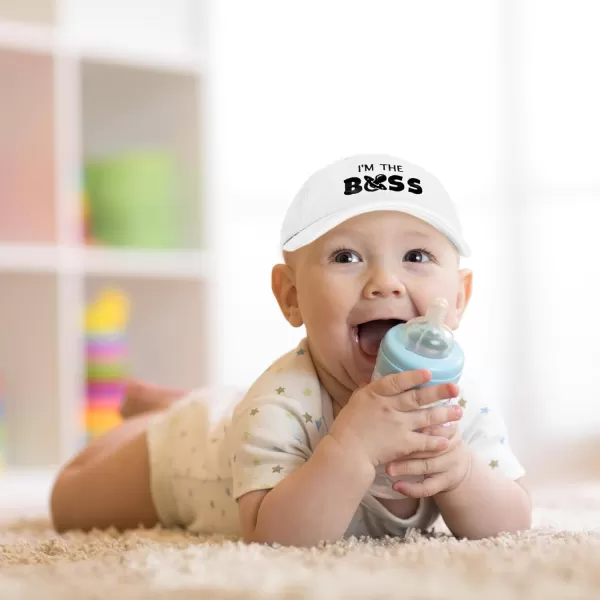 DALIX I'm The Boss Baby Hat Infant Baseball Cap for Baby Girls and Boys