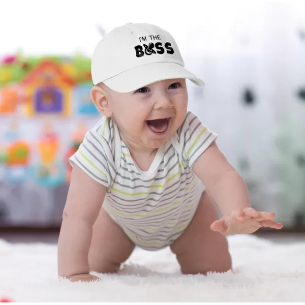DALIX I'm The Boss Baby Hat Infant Baseball Cap for Baby Girls and Boys
