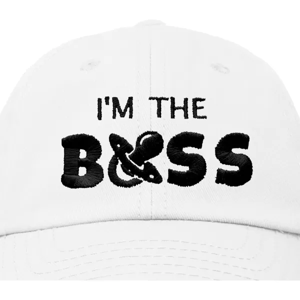 DALIX I'm The Boss Baby Hat Infant Baseball Cap for Baby Girls and Boys