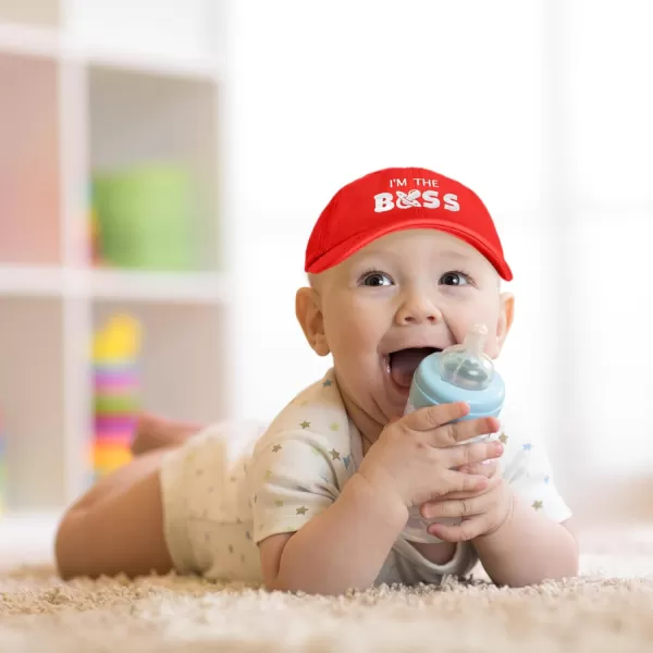 DALIX I'm The Boss Baby Hat Infant Baseball Cap for Baby Girls and Boys