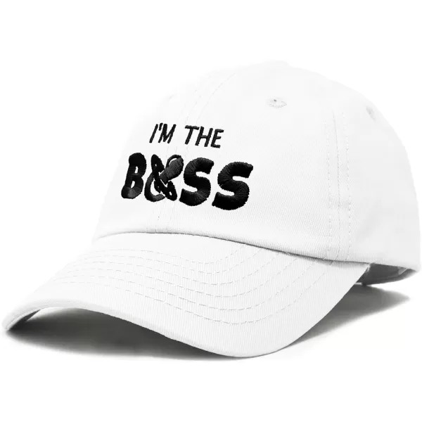 DALIX I'm The Boss Baby Hat Infant Baseball Cap for Baby Girls and Boys