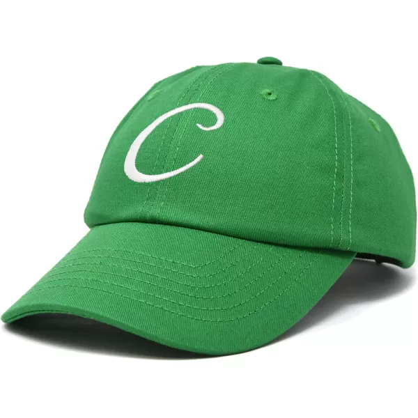 DALIX Initial Hat Letter C Womens Baseball Cap Monogram Cursive Embroider