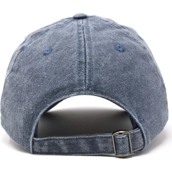 DALIX Initial Hat Letter D Vintage Womens Baseball Cap Monogram Embroidered