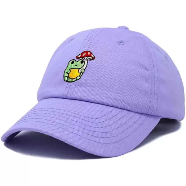 DALIX Mushroom Frog Embroidered Dad Cap Cotton Baseball Hat Women