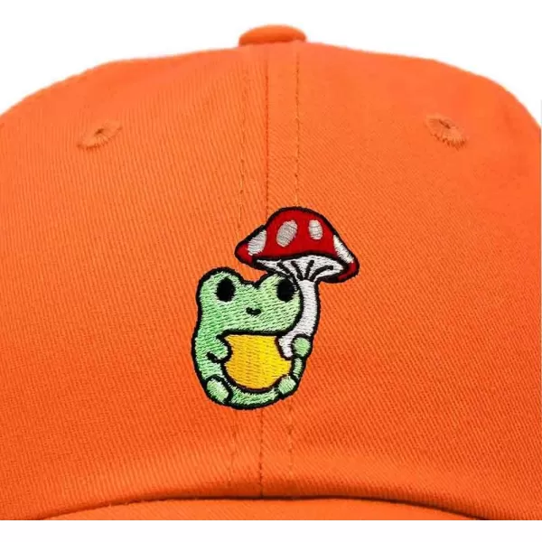 DALIX Mushroom Frog Embroidered Dad Cap Cotton Baseball Hat Women