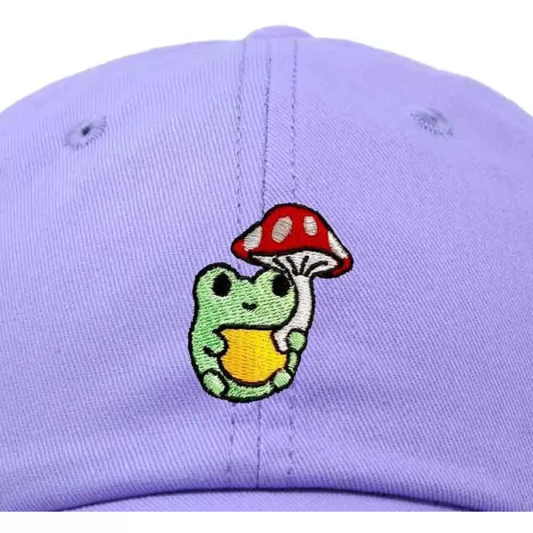 DALIX Mushroom Frog Embroidered Dad Cap Cotton Baseball Hat Women