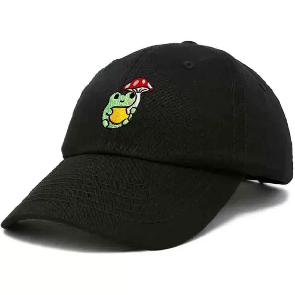 DALIX Mushroom Frog Embroidered Dad Cap Cotton Baseball Hat Women