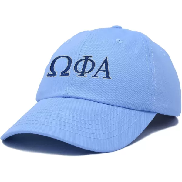DALIX Omega Phi Alpha Greek Letters Hat Womens Embroidered Baseball Cap