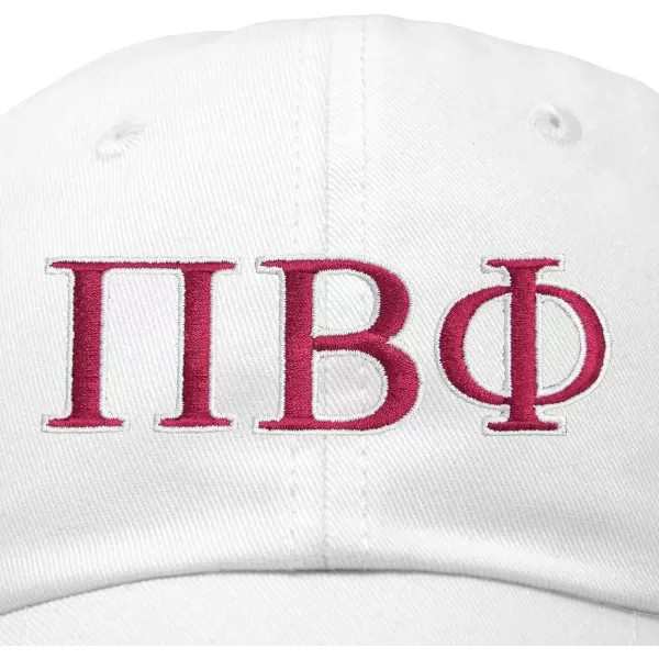 DALIX Pi Beta Phi Greek Letters Hat Womens Embroidered Baseball Cap
