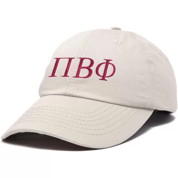 DALIX Pi Beta Phi Greek Letters Hat Womens Embroidered Baseball Cap