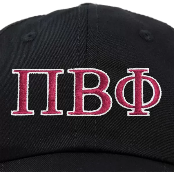 DALIX Pi Beta Phi Greek Letters Hat Womens Embroidered Baseball Cap