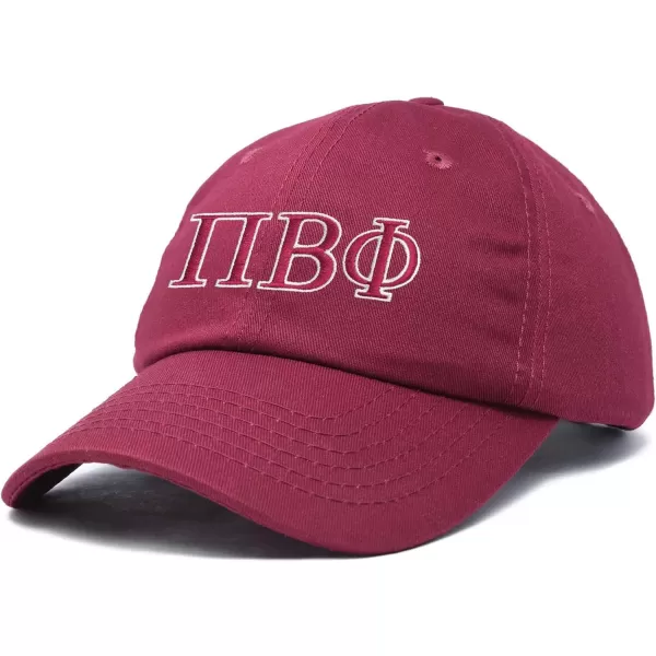 DALIX Pi Beta Phi Greek Letters Hat Womens Embroidered Baseball Cap