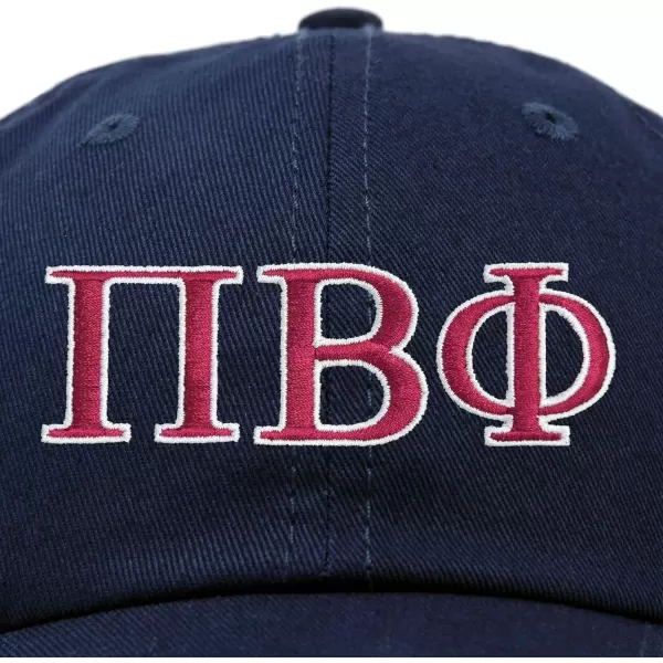 DALIX Pi Beta Phi Greek Letters Hat Womens Embroidered Baseball Cap