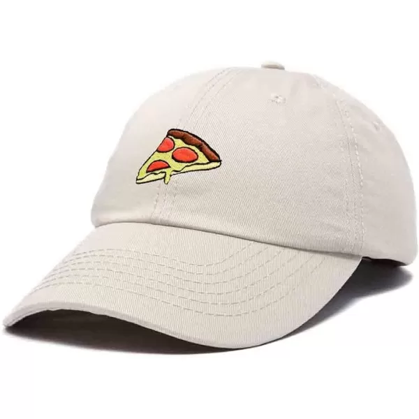 DALIX Pizza Slice Embroidered Dad Cap Cotton Baseball Hat Unisex