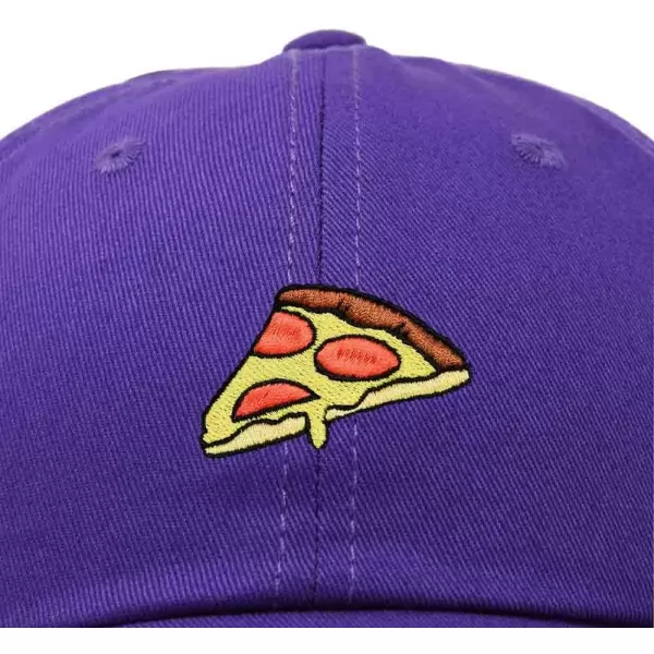 DALIX Pizza Slice Embroidered Dad Cap Cotton Baseball Hat Unisex