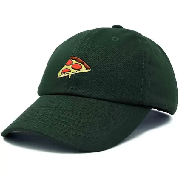 DALIX Pizza Slice Embroidered Dad Cap Cotton Baseball Hat Unisex