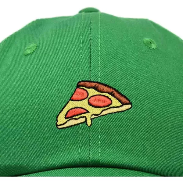 DALIX Pizza Slice Embroidered Dad Cap Cotton Baseball Hat Unisex