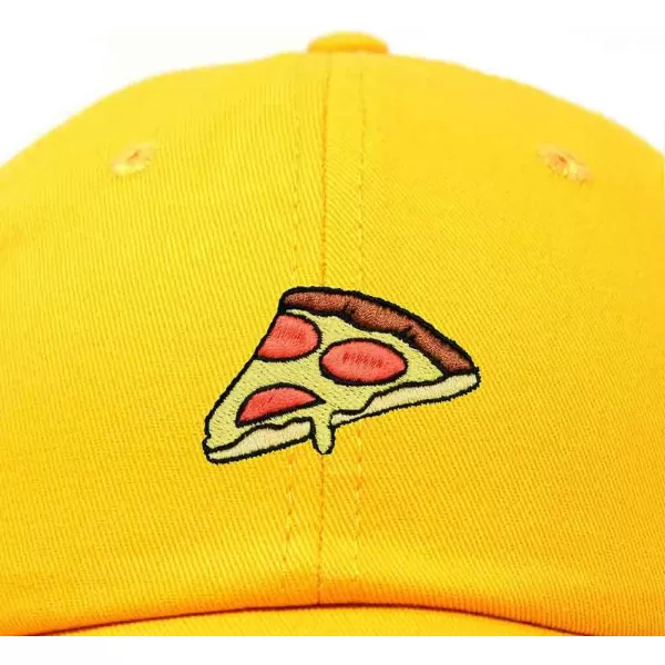 DALIX Pizza Slice Embroidered Dad Cap Cotton Baseball Hat Unisex