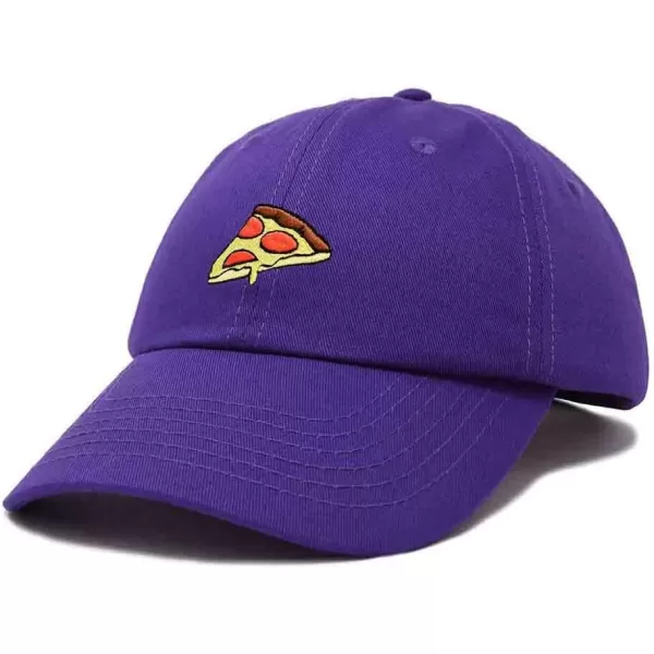 DALIX Pizza Slice Embroidered Dad Cap Cotton Baseball Hat Unisex