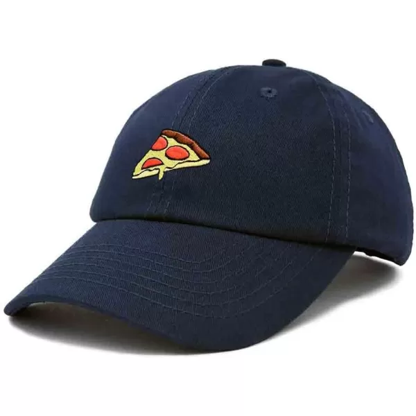 DALIX Pizza Slice Embroidered Dad Cap Cotton Baseball Hat Unisex