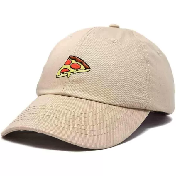 DALIX Pizza Slice Embroidered Dad Cap Cotton Baseball Hat Unisex
