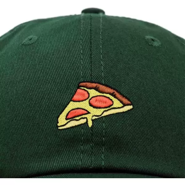 DALIX Pizza Slice Embroidered Dad Cap Cotton Baseball Hat Unisex