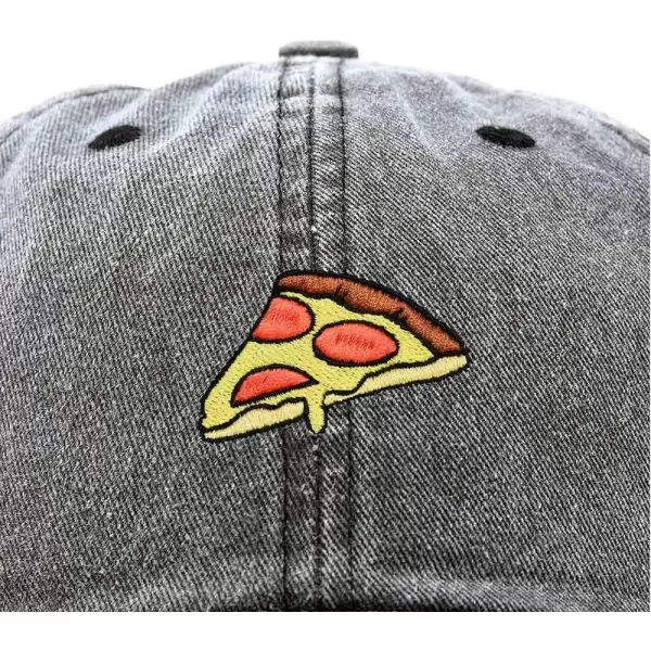 DALIX Pizza Slice Embroidered Dad Cap Cotton Baseball Hat Unisex