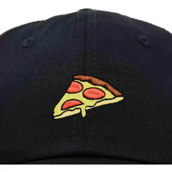 DALIX Pizza Slice Embroidered Dad Cap Cotton Baseball Hat Unisex