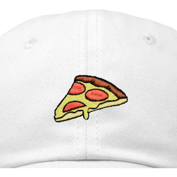 DALIX Pizza Slice Embroidered Dad Cap Cotton Baseball Hat Unisex