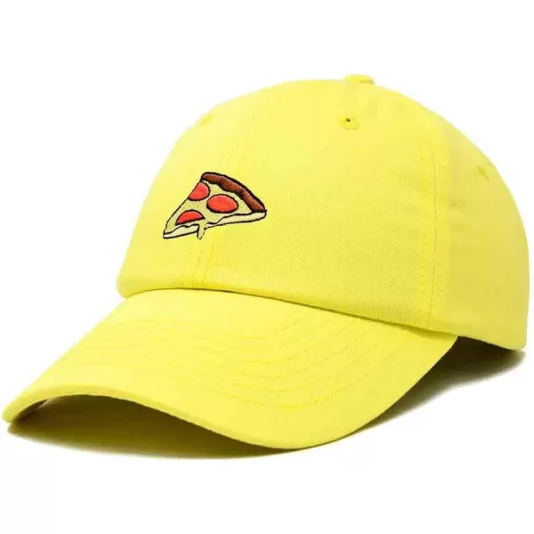 DALIX Pizza Slice Embroidered Dad Cap Cotton Baseball Hat Unisex