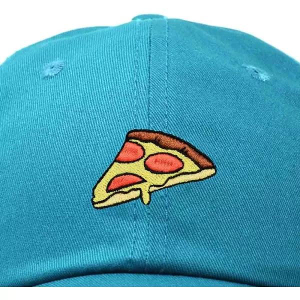 DALIX Pizza Slice Embroidered Dad Cap Cotton Baseball Hat Unisex