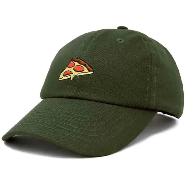 DALIX Pizza Slice Embroidered Dad Cap Cotton Baseball Hat Unisex