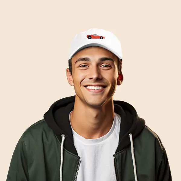 DALIX Race Car Hats Dad Hat Baseball Cap Embroidered Custom Cotton Caps