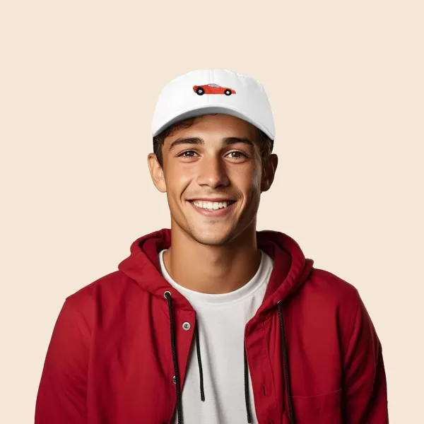 DALIX Race Car Hats Dad Hat Baseball Cap Embroidered Custom Cotton Caps