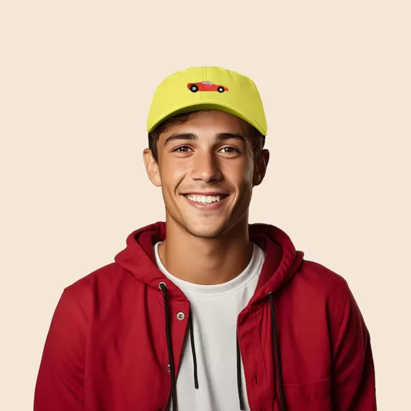 DALIX Race Car Hats Dad Hat Baseball Cap Embroidered Custom Cotton Caps
