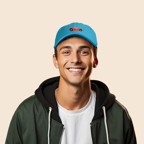 DALIX Race Car Hats Dad Hat Baseball Cap Embroidered Custom Cotton Caps