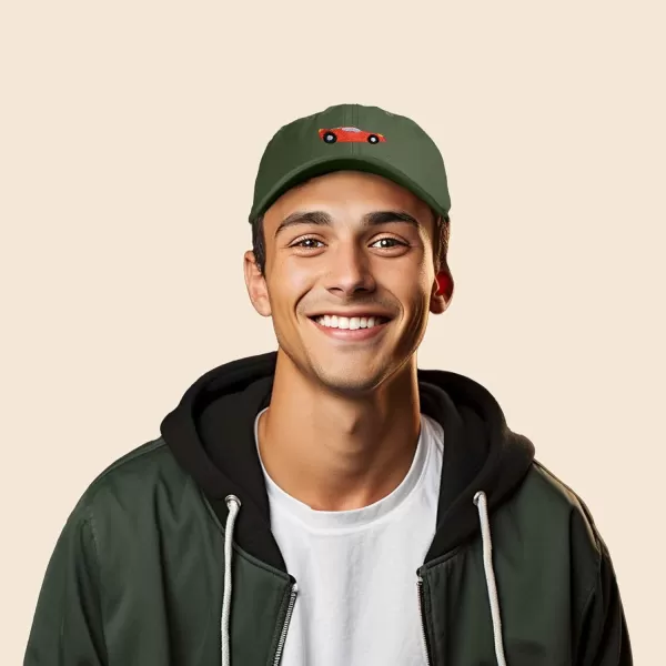 DALIX Race Car Hats Dad Hat Baseball Cap Embroidered Custom Cotton Caps