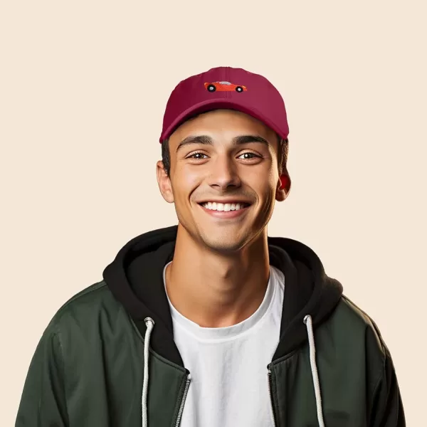 DALIX Race Car Hats Dad Hat Baseball Cap Embroidered Custom Cotton Caps