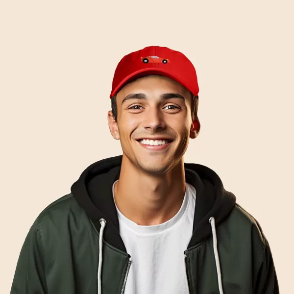 DALIX Race Car Hats Dad Hat Baseball Cap Embroidered Custom Cotton Caps