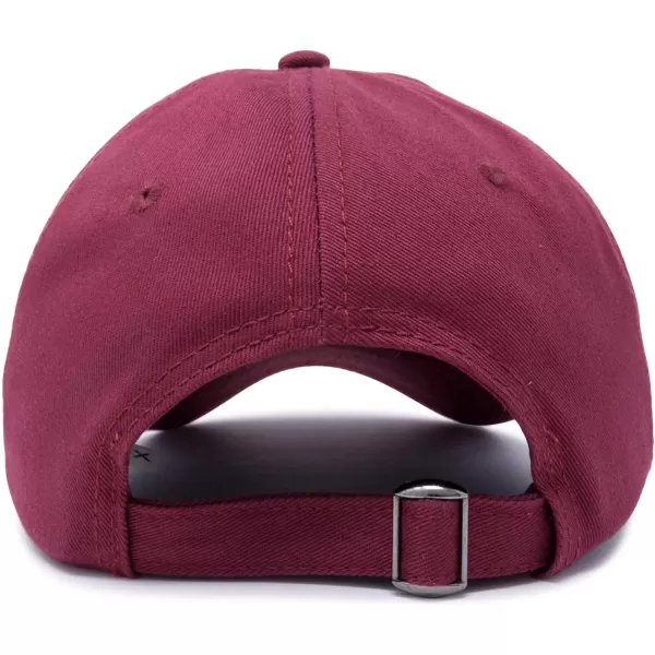 DALIX Red Rose Hat Premium Embroidered Baseball Cap Womens