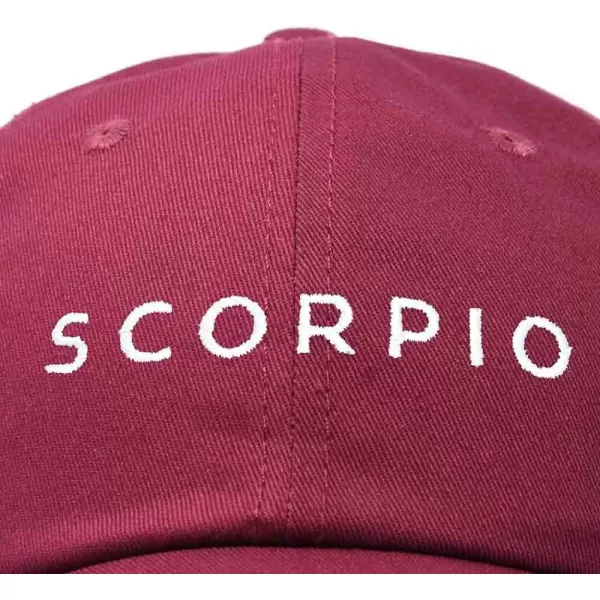 DALIX Scorpio Dad Hat Embroidered Zodiac Astrology Cotton Baseball Cap