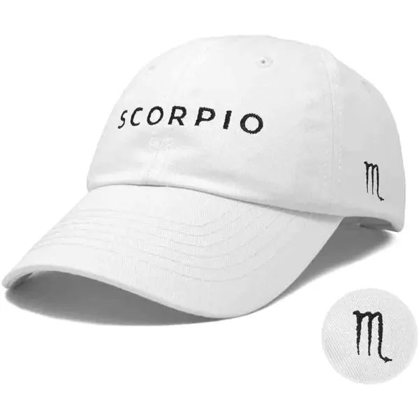 DALIX Scorpio Dad Hat Embroidered Zodiac Astrology Cotton Baseball Cap
