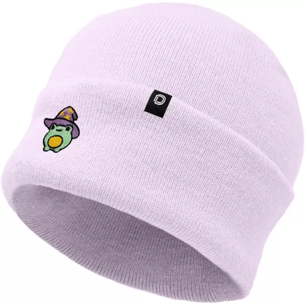 DALIX Sorcerer Frog Embroidered Beanie Hat Knit Cap Cold Weather Womens