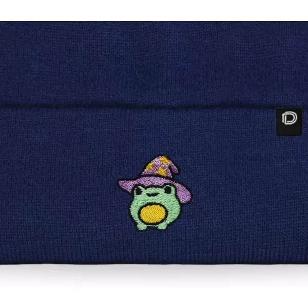 DALIX Sorcerer Frog Embroidered Beanie Hat Knit Cap Cold Weather Womens