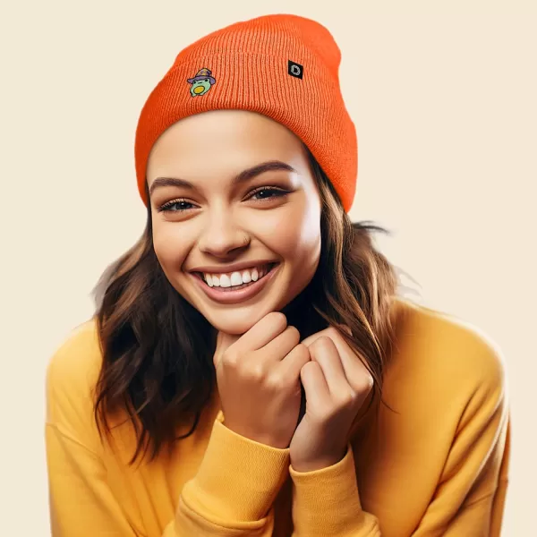 DALIX Sorcerer Frog Embroidered Beanie Hat Knit Cap Cold Weather Womens
