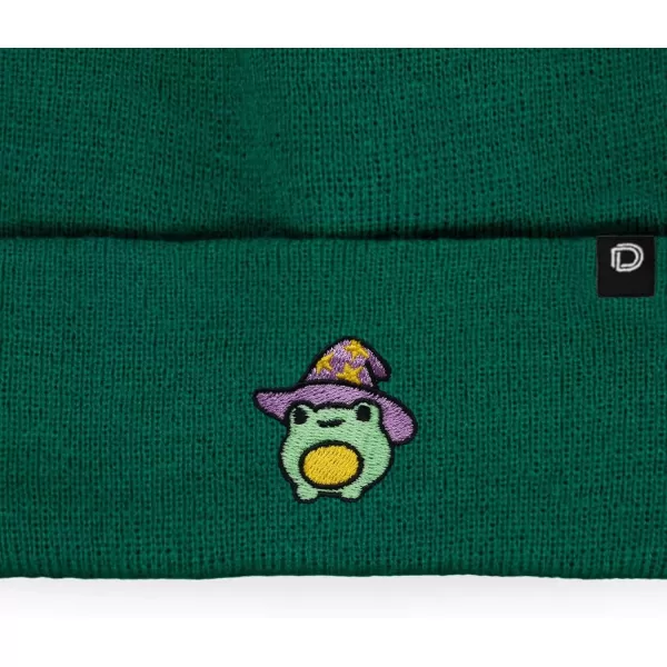 DALIX Sorcerer Frog Embroidered Beanie Hat Knit Cap Cold Weather Womens