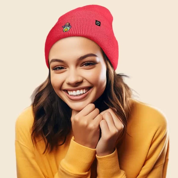 DALIX Sorcerer Frog Embroidered Beanie Hat Knit Cap Cold Weather Womens