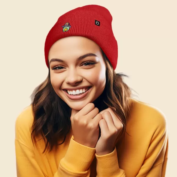 DALIX Sorcerer Frog Embroidered Beanie Hat Knit Cap Cold Weather Womens