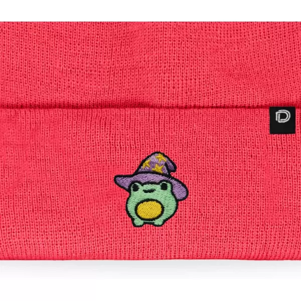 DALIX Sorcerer Frog Embroidered Beanie Hat Knit Cap Cold Weather Womens